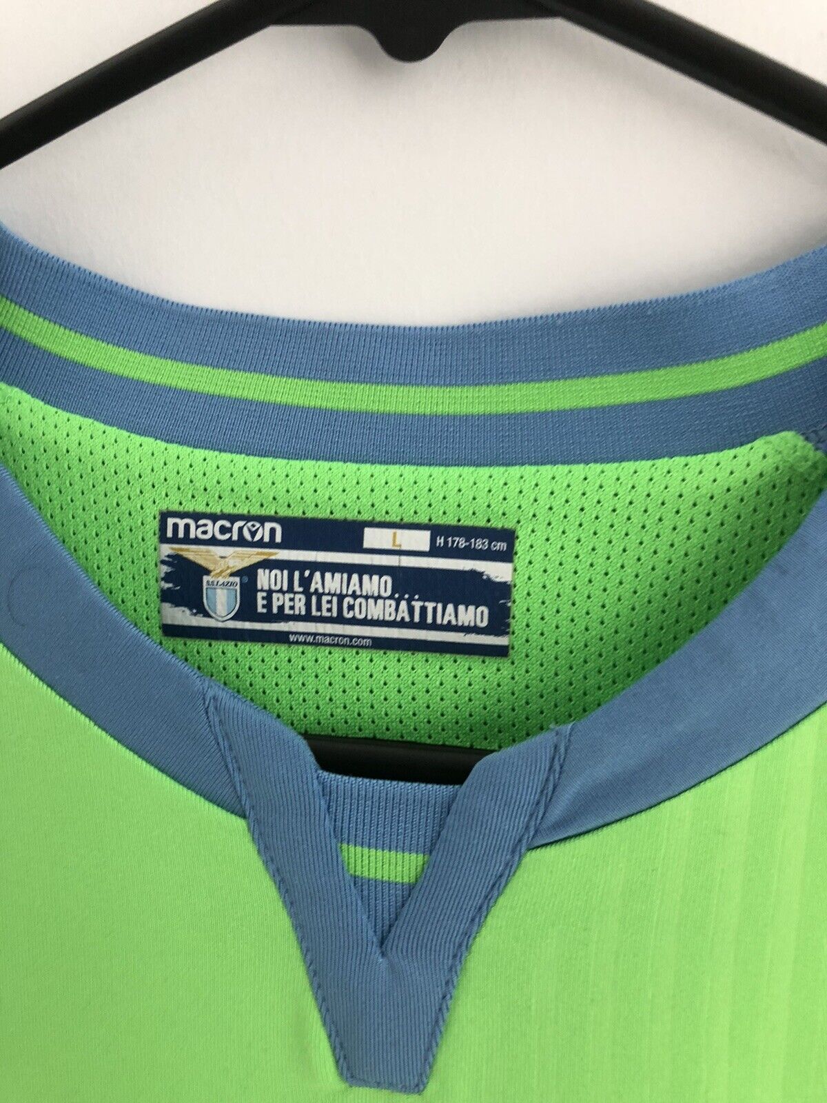 Lazio 2019 20 Away Large Shirt Macron Excellent Condition