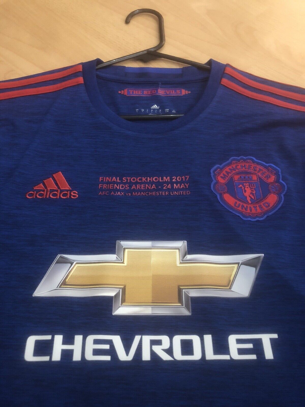 Manchester United 2016 17 Large Ls Away El Final Excellent Condition Ai6703
