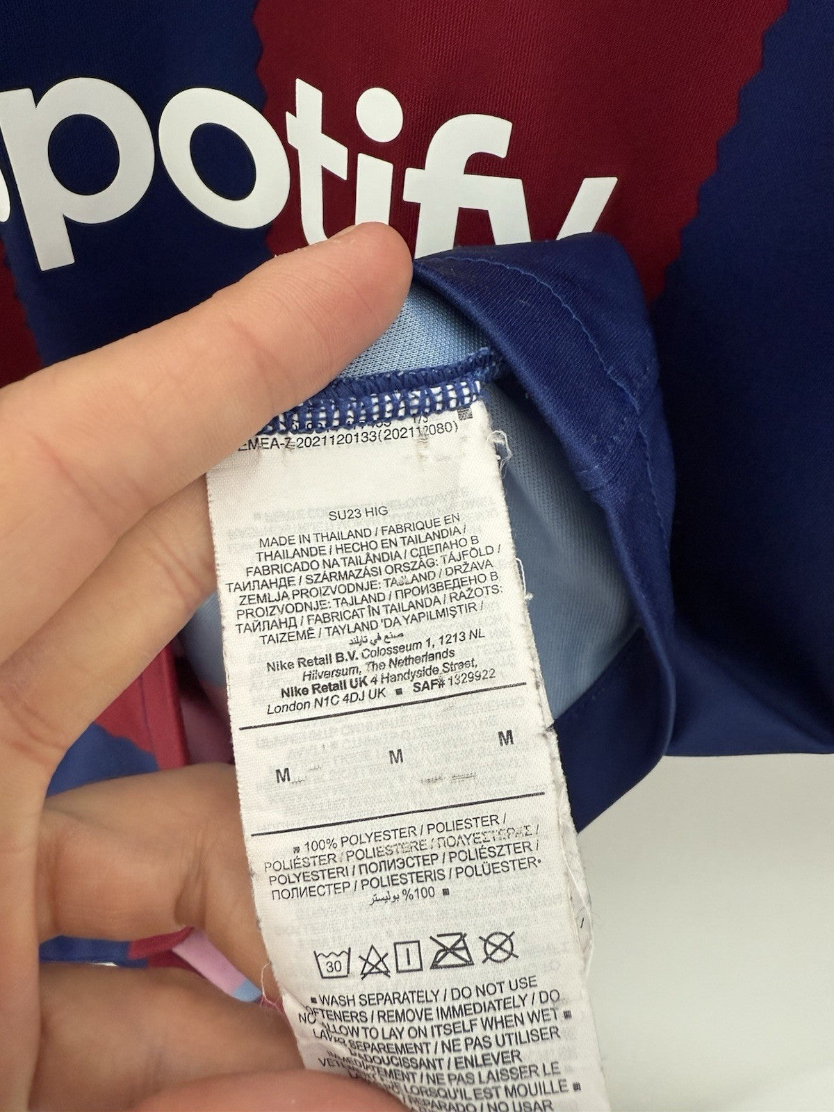 Barcelona Lewandowski #9 2023/24 Medium Home Shirt Excellent Conditio DX2687-456