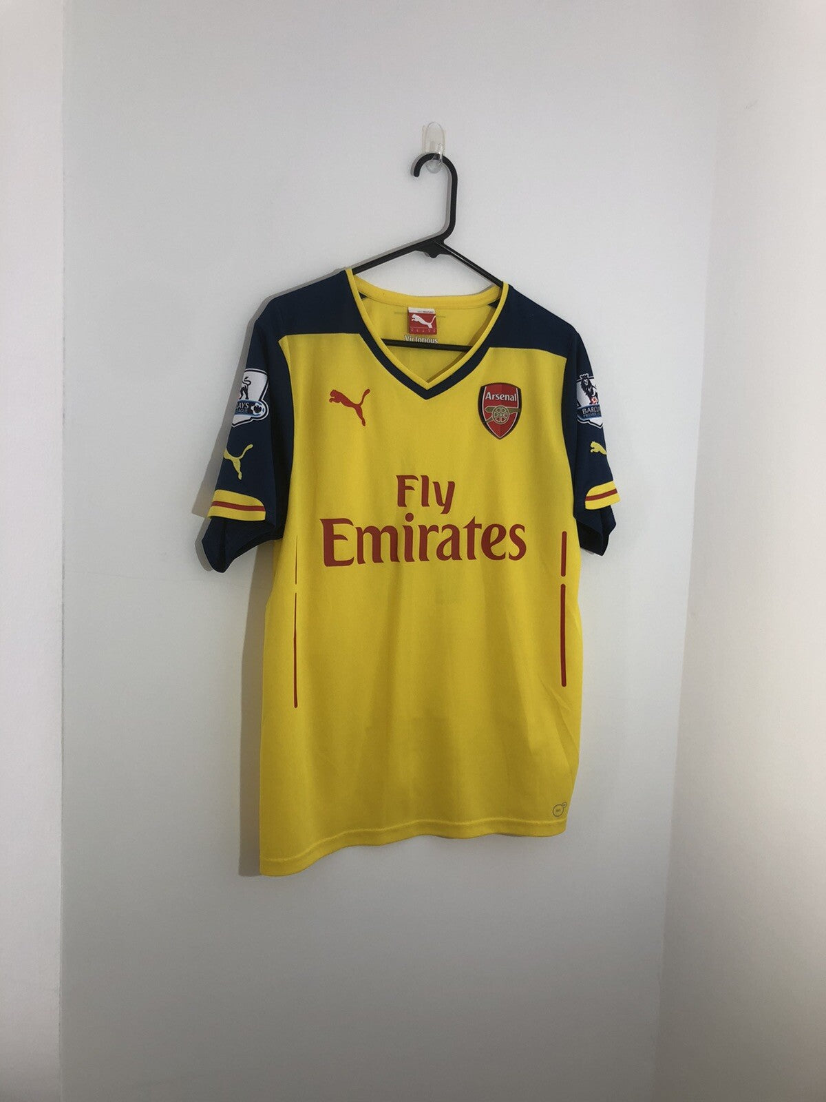 Arsenal Ozil #11 2014/15 Away Medium Shirt Puma Excellent Condition 746449