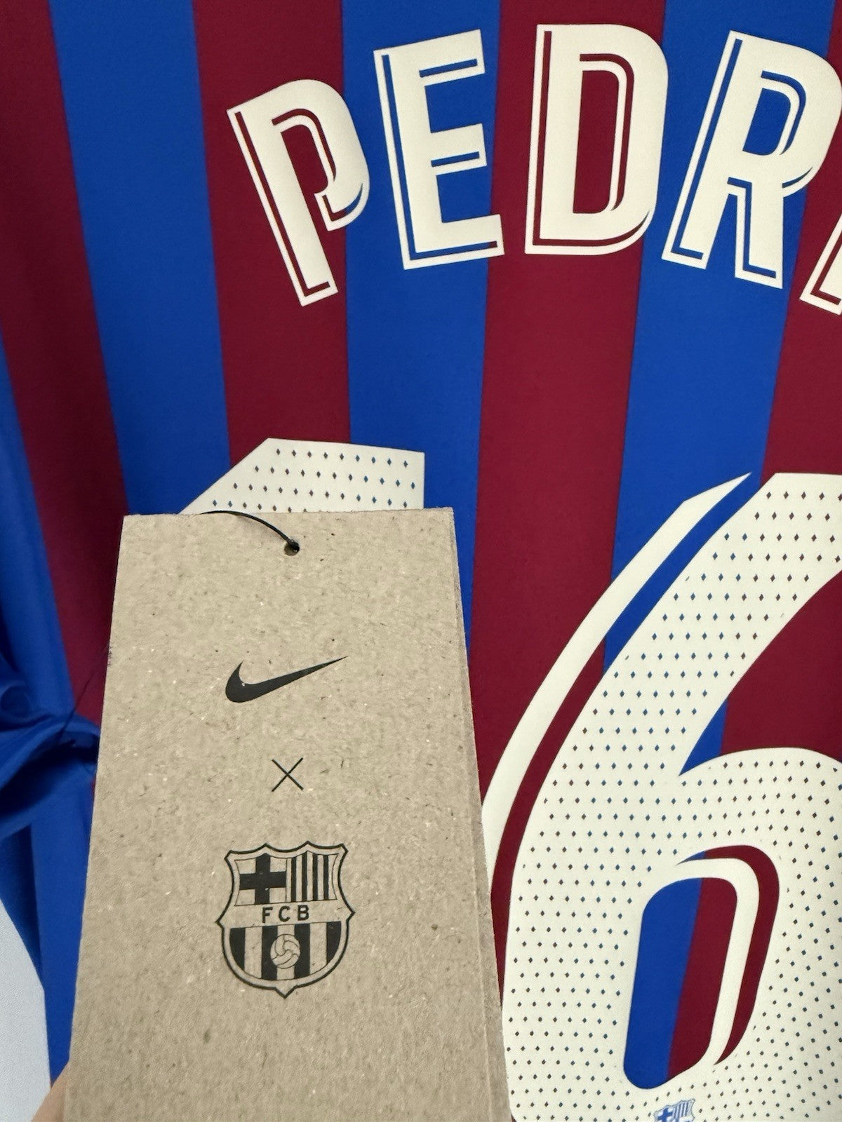 Barcelona Pedri #16 2021/22 Large Home Shirt Nike BNWT CV7891-428