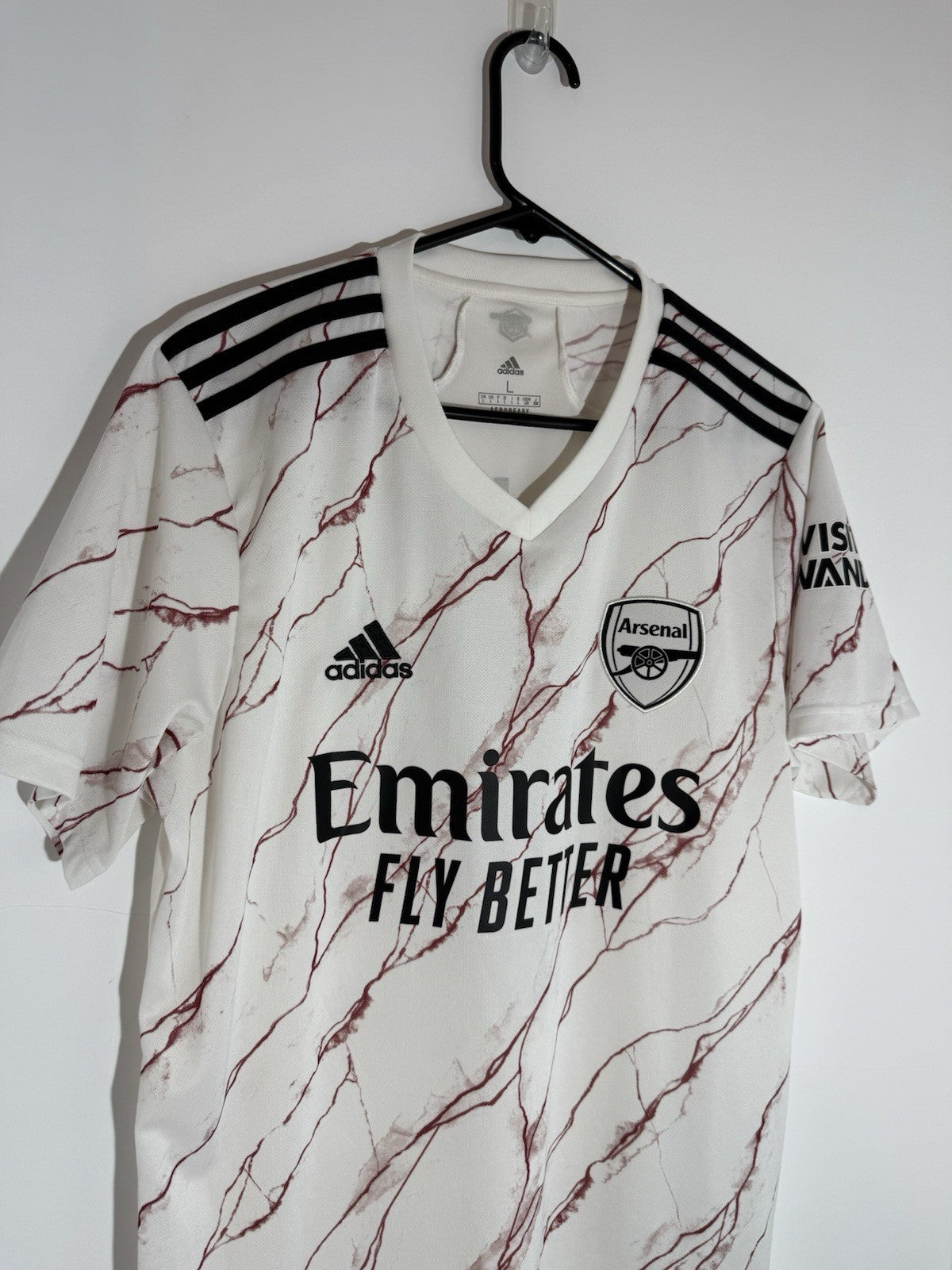 Arsenal Saka #7 2020/21 Large Away Shirt Adidas Excellent Condition EH5815
