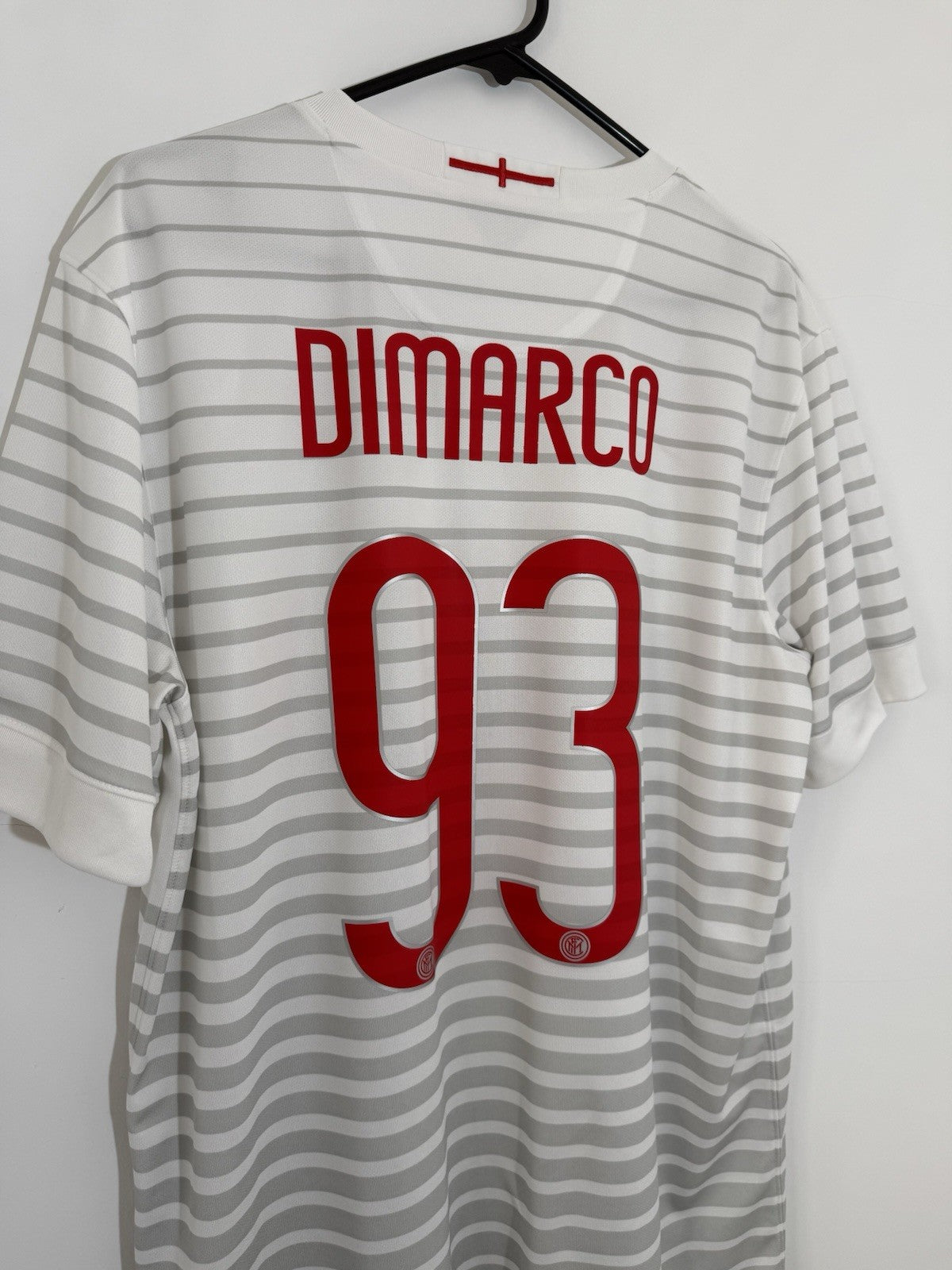 Inter Milan Dimarco #93 2014/15 Large Away Shirt Excellent Condition 611063-106