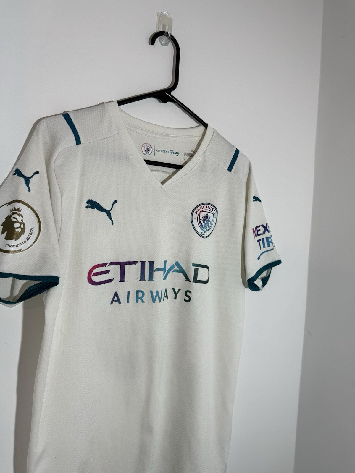 Manchester City Grealish #10 2021/22 Medium Away Very Good Condition 759211-02