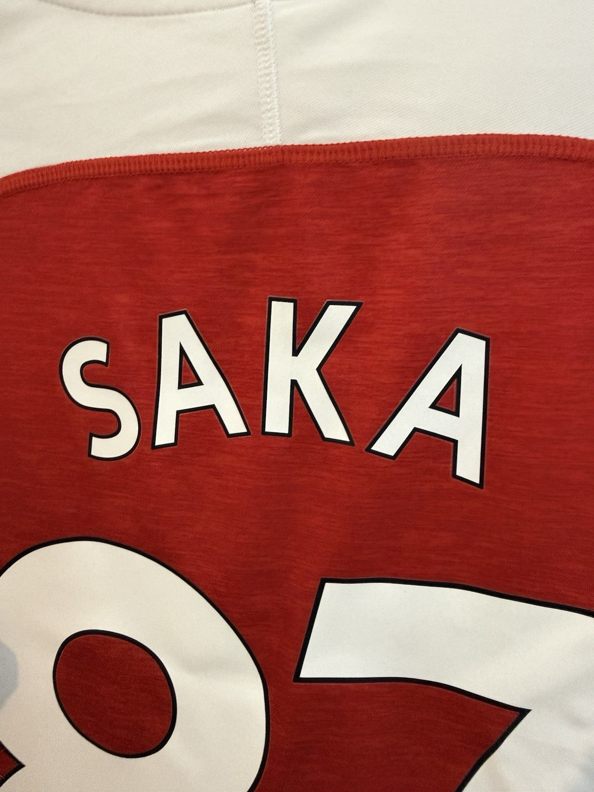 Arsenal Saka #87 2018/19 Medium Home Shirt Puma Excellent Condition 753209-12