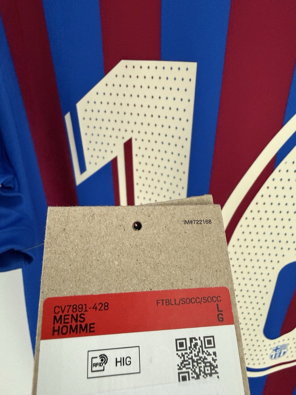Barcelona Pedri #16 2021/22 Large Home Shirt Nike BNWT CV7891-428