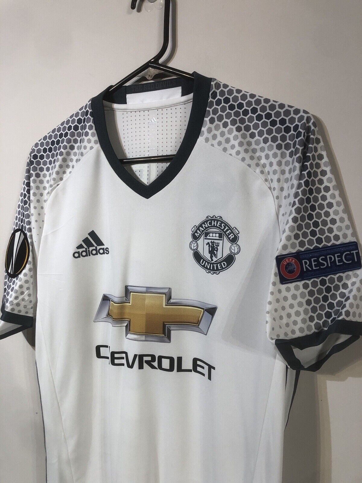 Rashford #19 Manchester United 2016/17 Adizero Medium 3rd Football Shirt BNWT