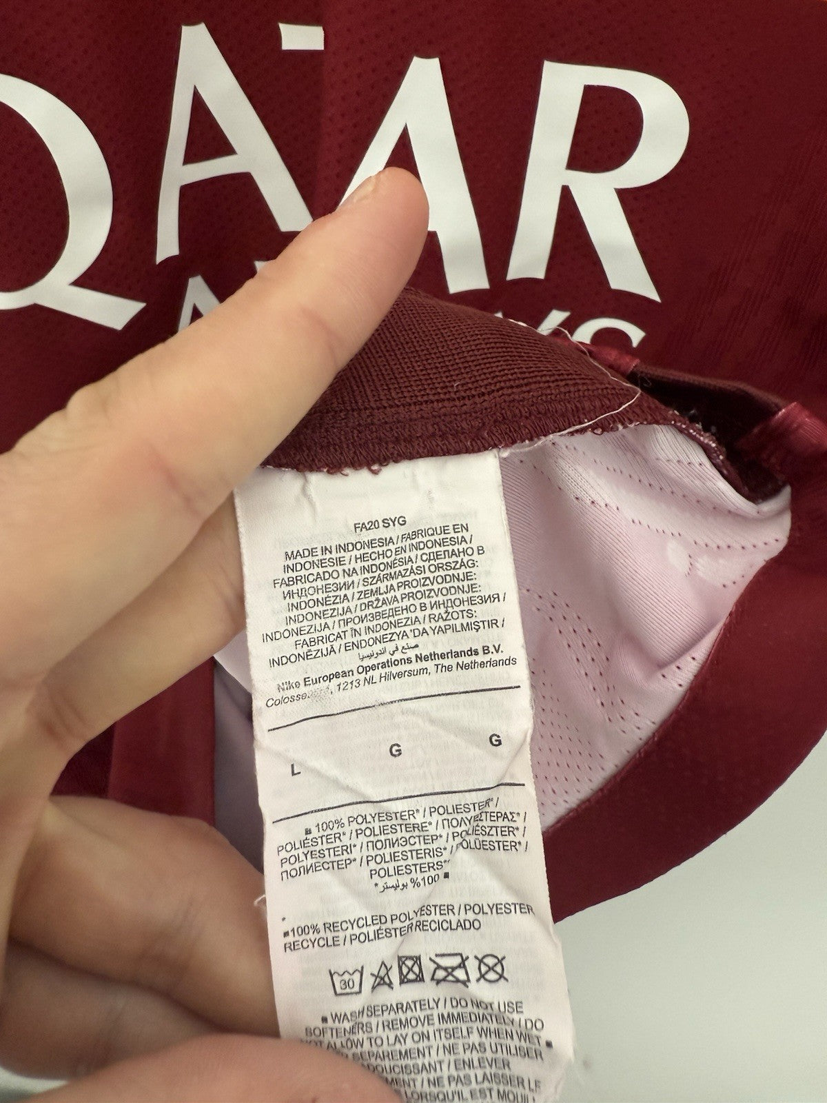 AS Roma 2020/21 Large Home Vaporknit Shirt Excellent Condition CD4192-614