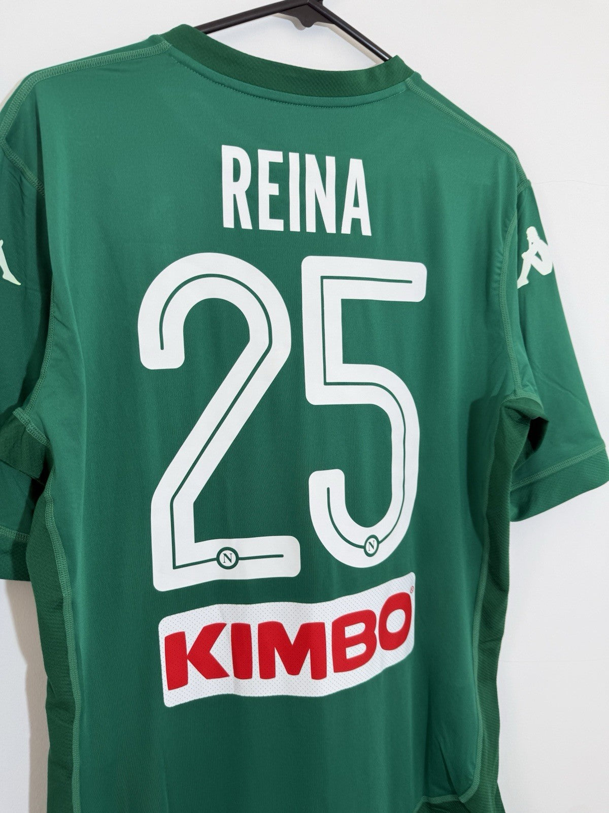 SSC Napoli Reina #25 2017/18 XXL Home GK Kappa Kombat Shirt BNWT 303V450