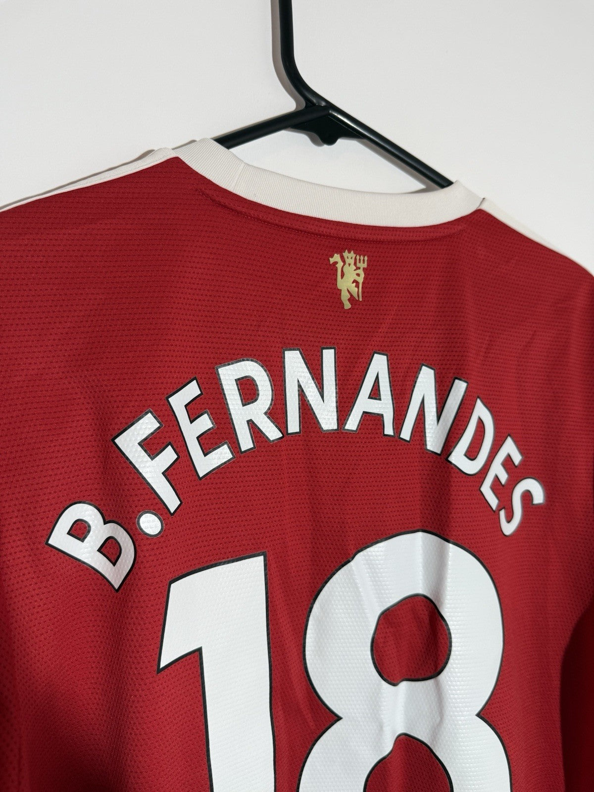 Manchester United B Fernandes #18 Medium 2021/22 Home Excellent Condition H31447