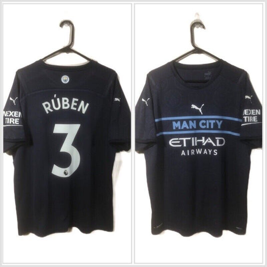 Ruben 3 Manchester City 2021 22 Xl 3rd Shirt Puma Excellent Condition 759219 03