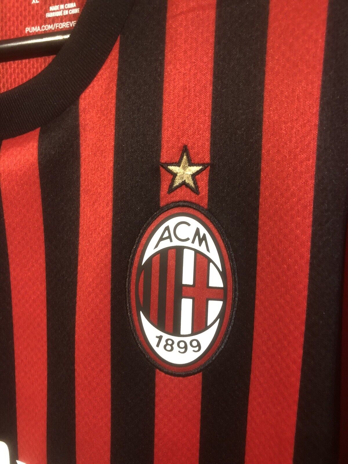 Rebic #18 AC Milan 2019/20 XL Home Football Shirt Puma Excellent Condition