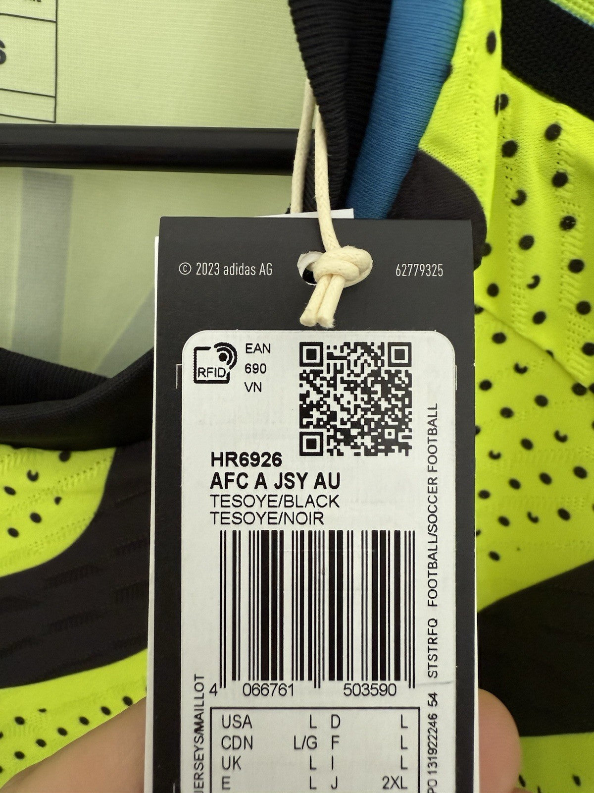 Arsenal Saliba #2 2023/24 Large Authentic Away Shirt Adidas BNWT HR6926