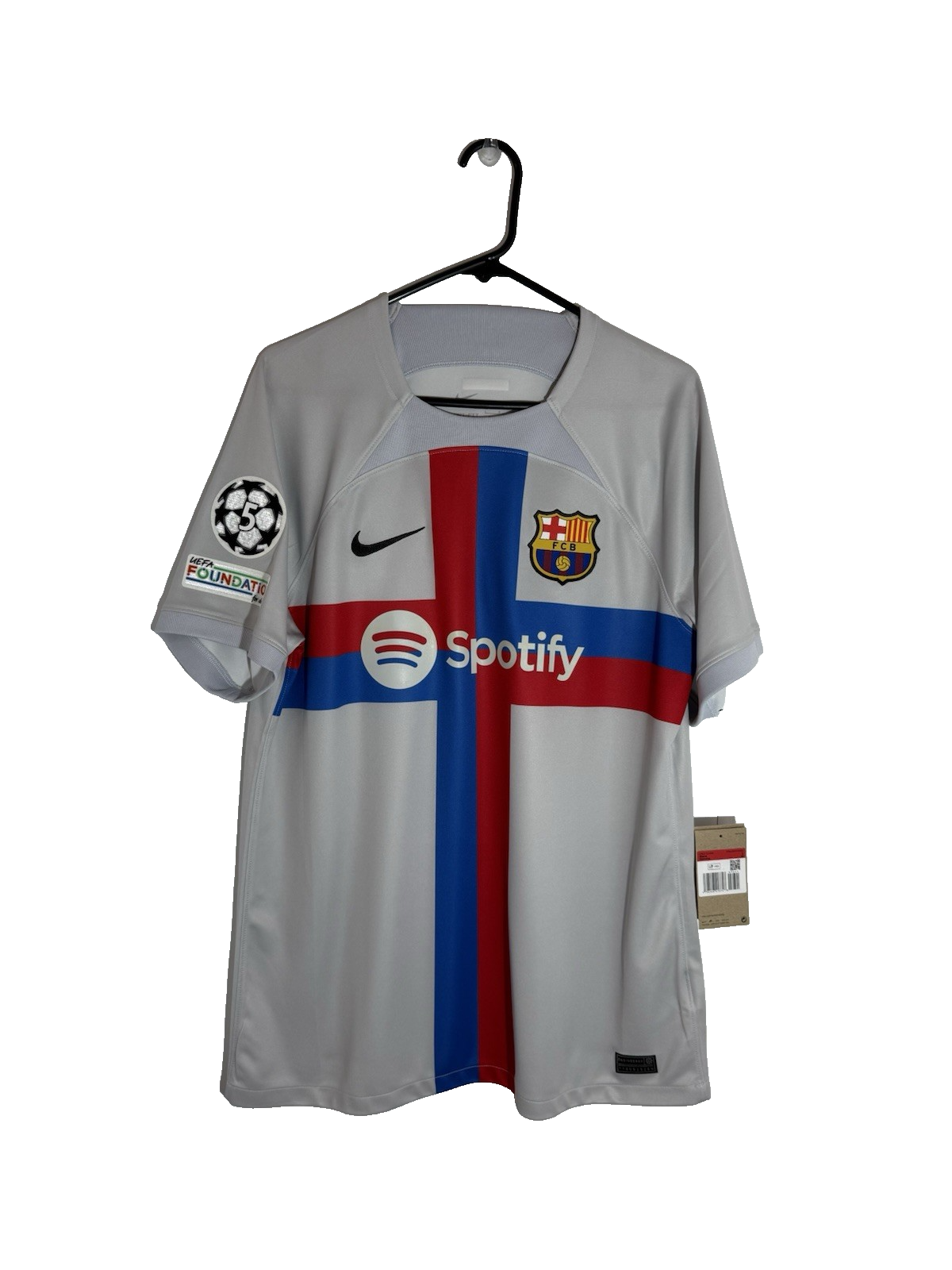 Barcelona Lewandowski #9 2022/23 Large 3rd CL Shirt Nike BNWT DN2713-043