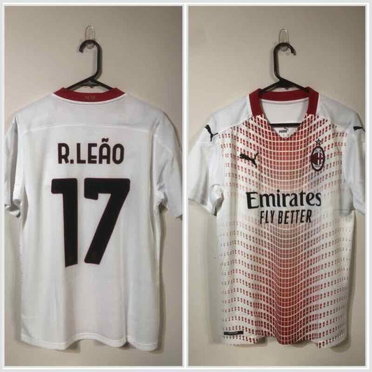 R. Leao #17 AC Milan Medium 2020/21 Away Football Shirt Puma BNWT