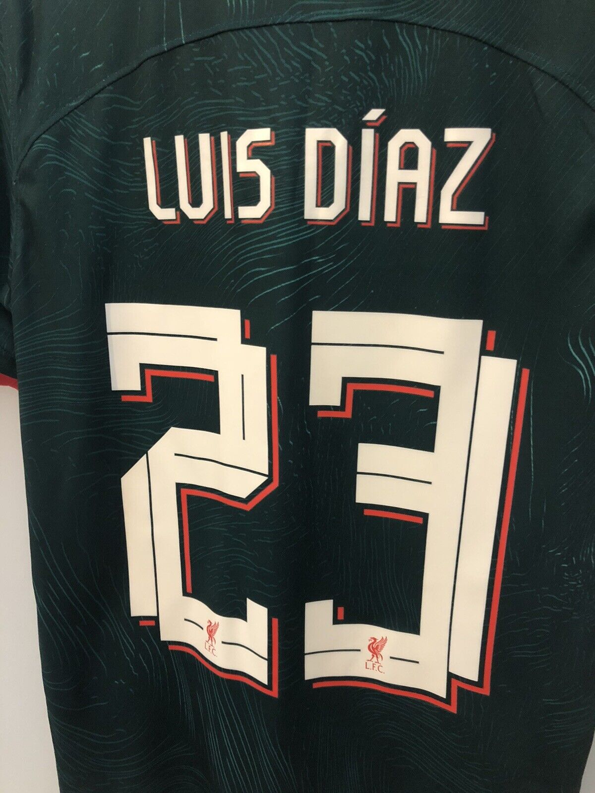 Luis Diaz 23 Liverpool Small 2022 23 3rd Shirt Excellent Condition Dm1835 377