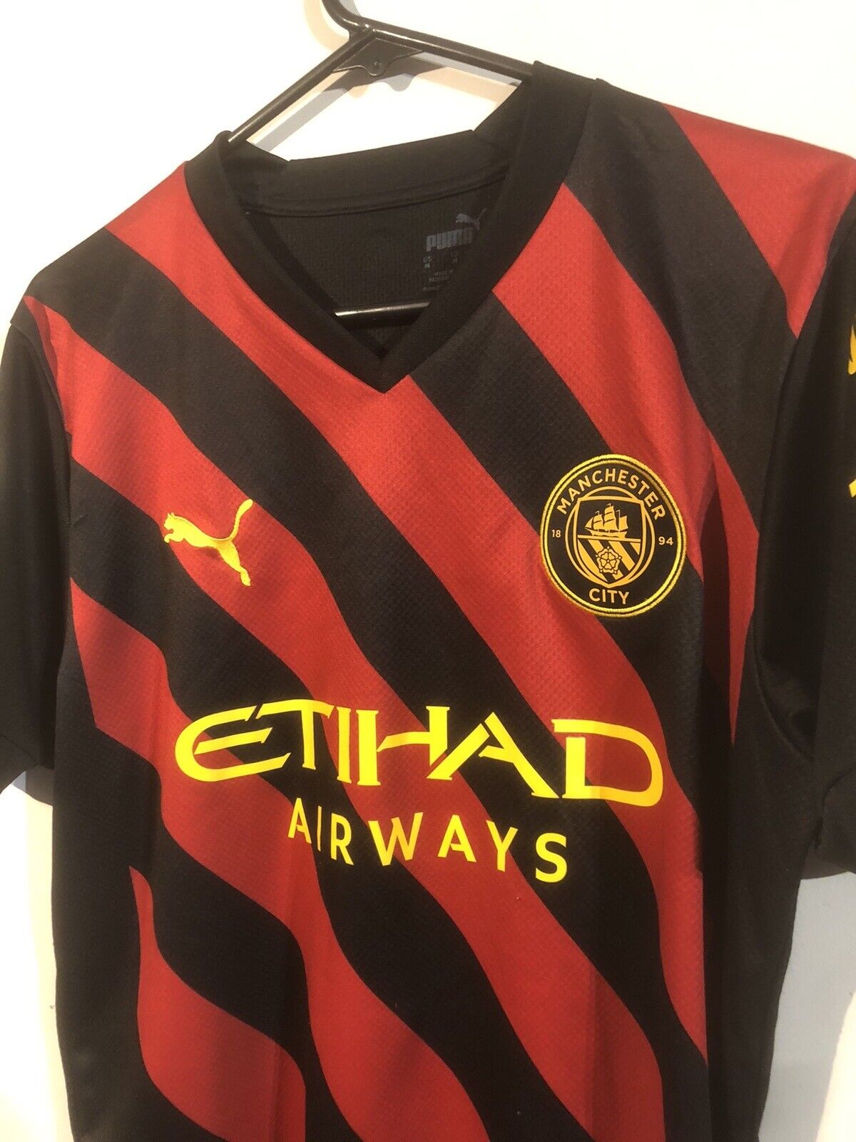 Haaland #9 Manchester City Treble 2022/23 Medium Away Shirt Excellent Condition