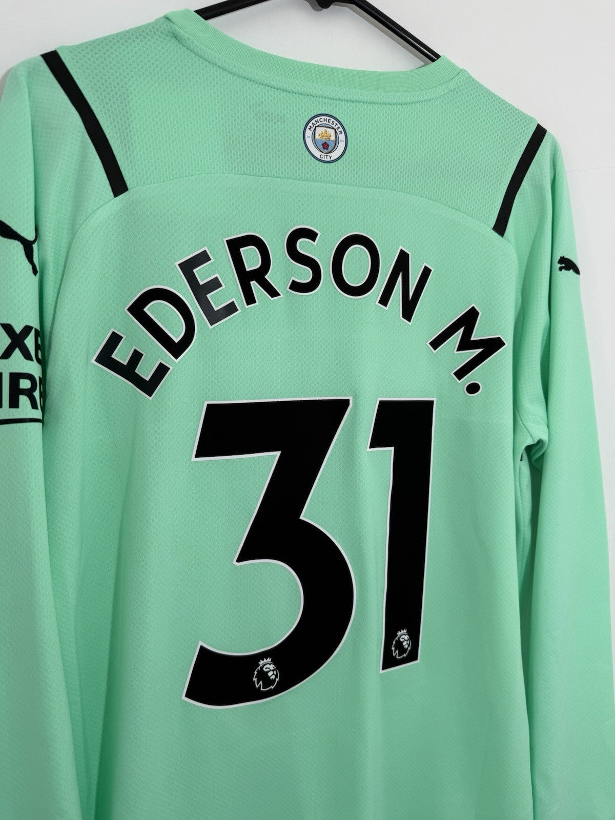 Manchester City Ederson M. #31 2021/22 Medium L/S GK Shirt BNWT 764618-50