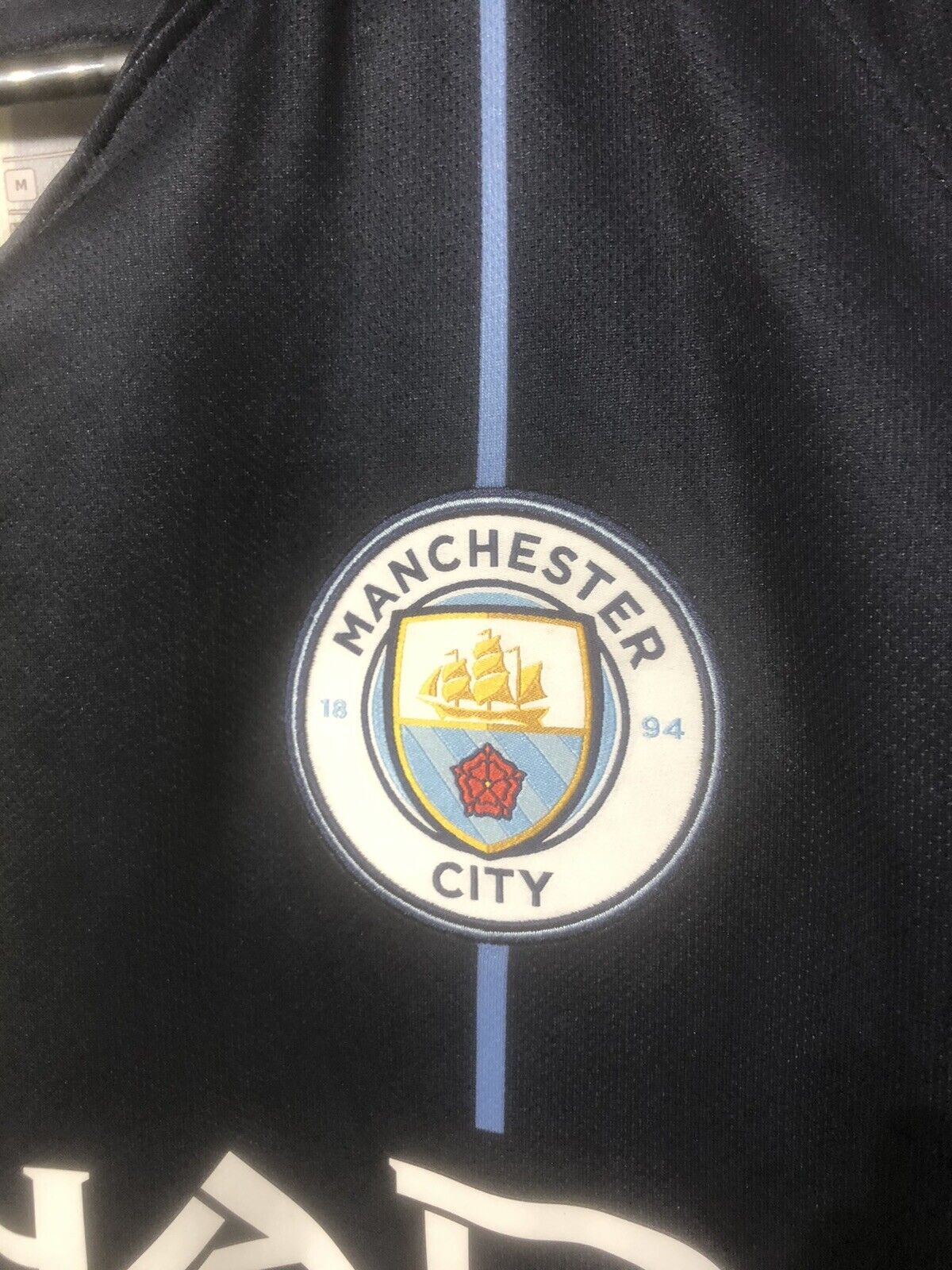 Kompany #4 Manchester City 2018/19 Medium Away Shirt Nike Excellent Condition