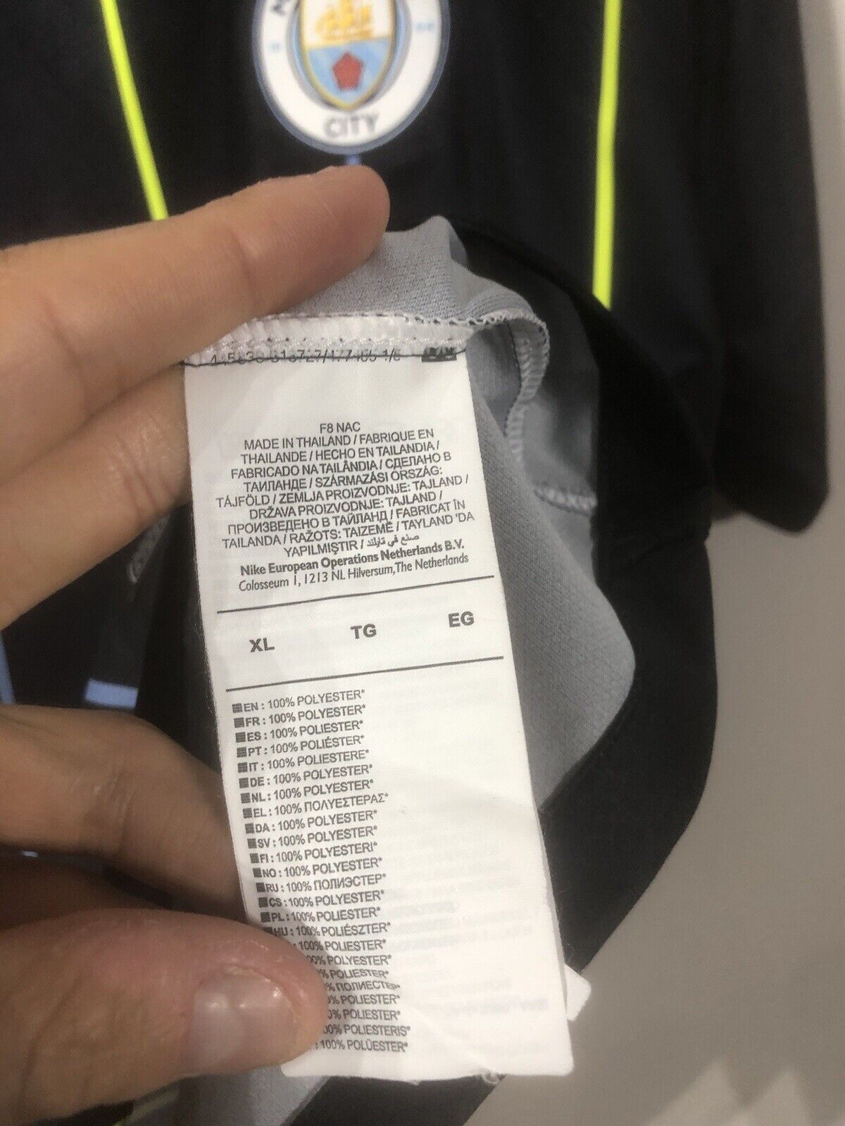 Kompany 4 Manchester City 2018 19 Xl Away Excellent Condition 919002 476