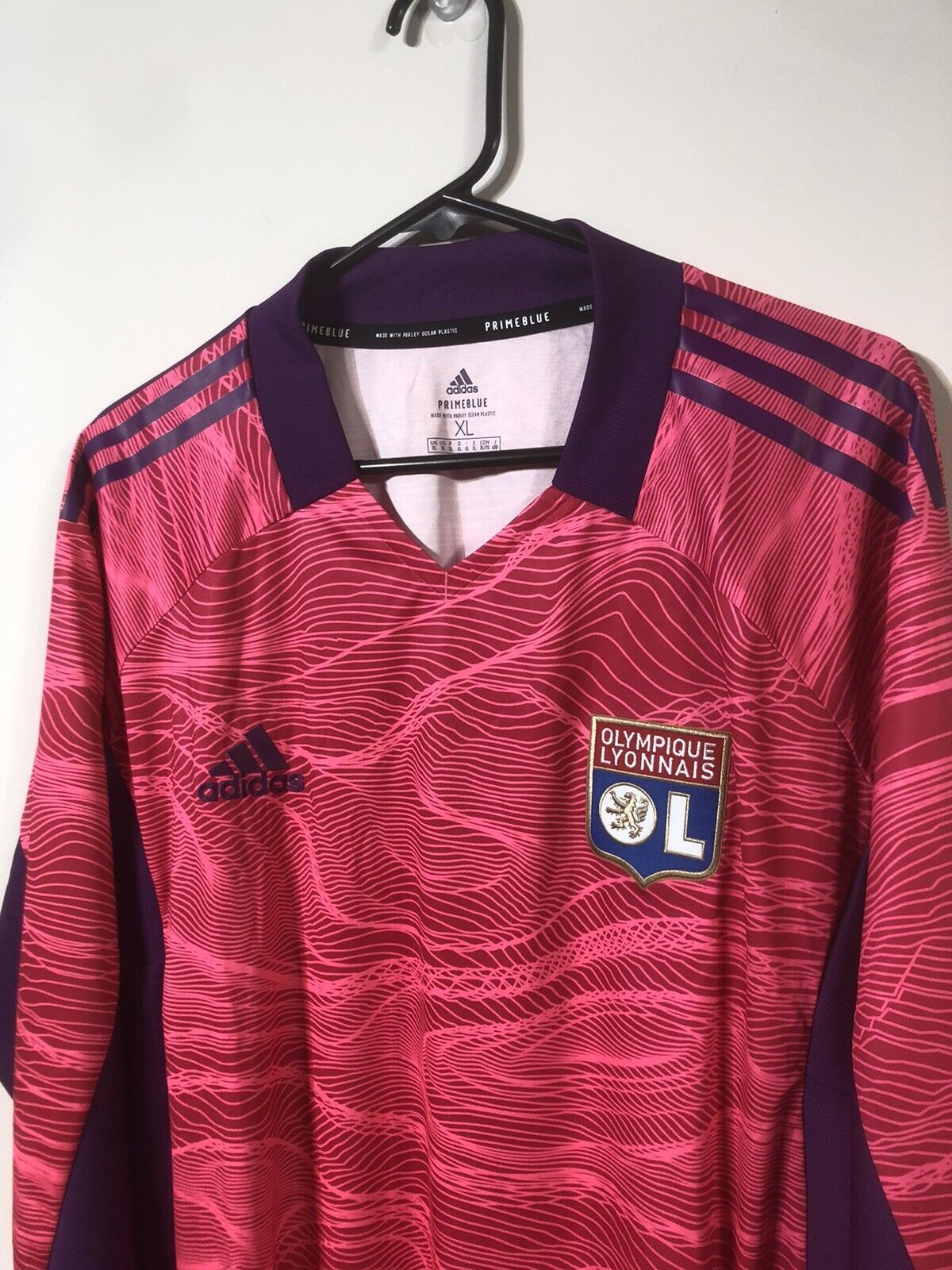 Olympique Lyon 2021/22 3rd X-Large Goalkeeper Football Shirt Adidas BNWT