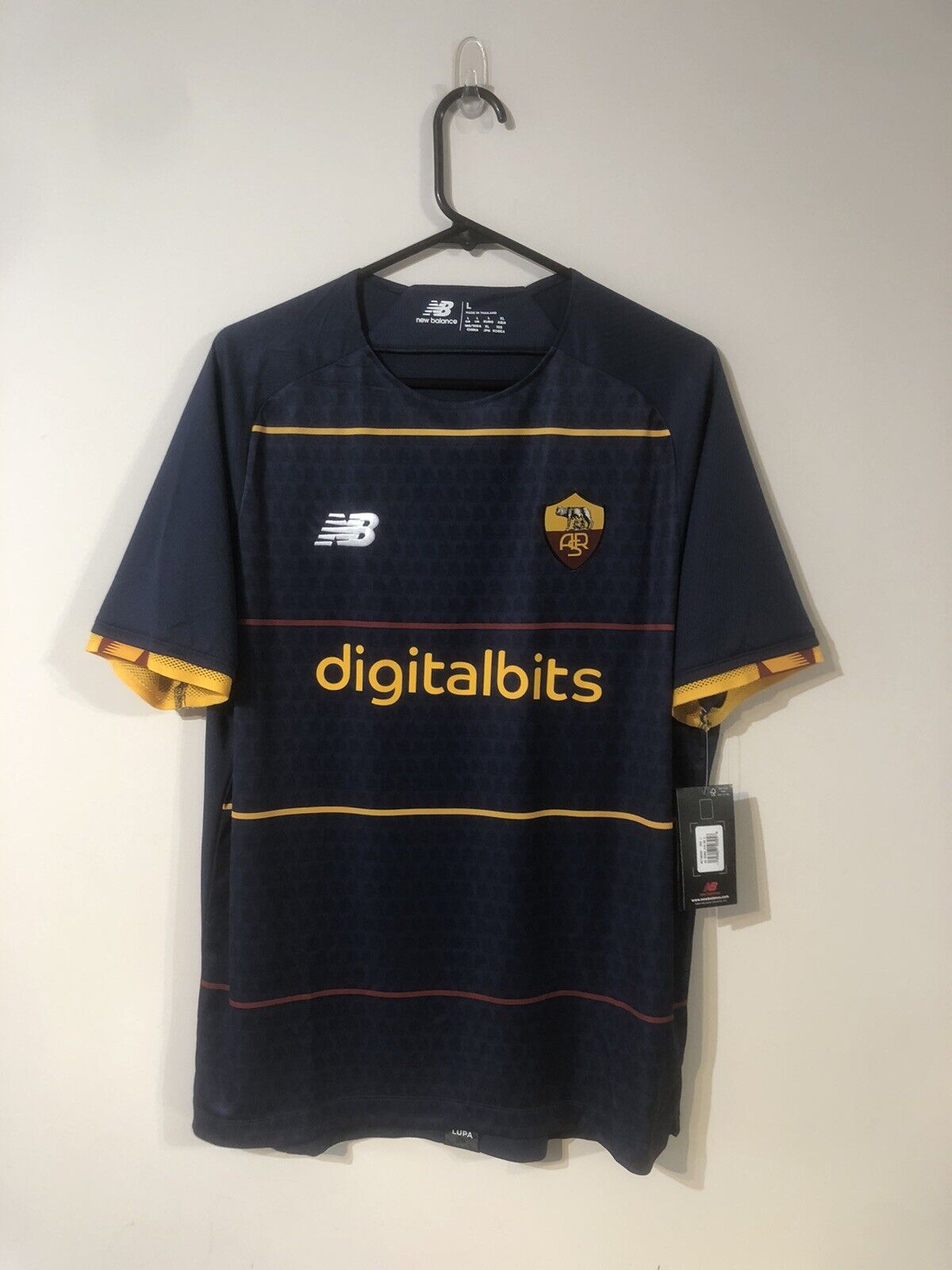 Mancini #23 AS Roma 4th 2021/22 Large Football Shirt New Balance BNWT