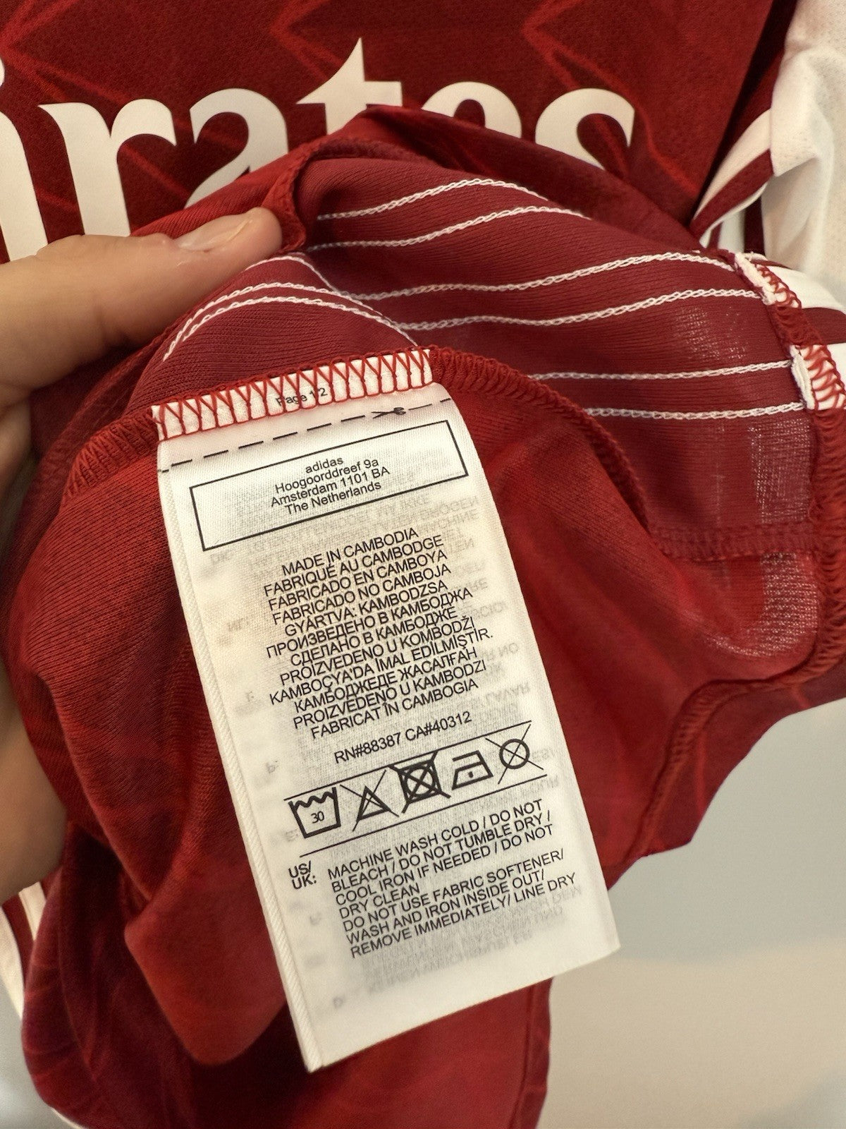 Arsenal Gabriel #6 2020/21 Large Home Shirt BNWT EH5817