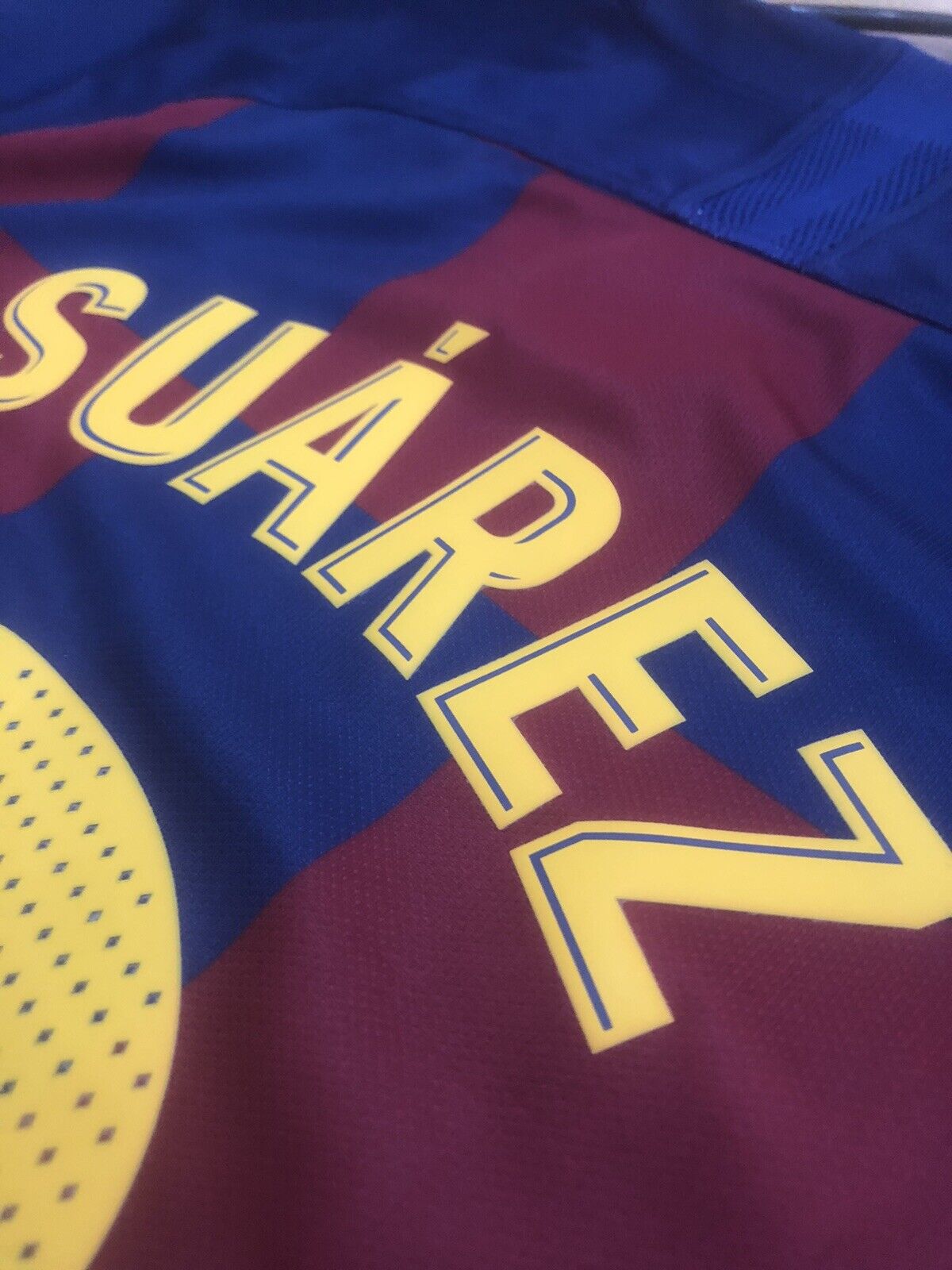 Suarez 9 Barcelona Xl 2019 20 Home Shirt Nike Excellent Condition  Aj5532 456