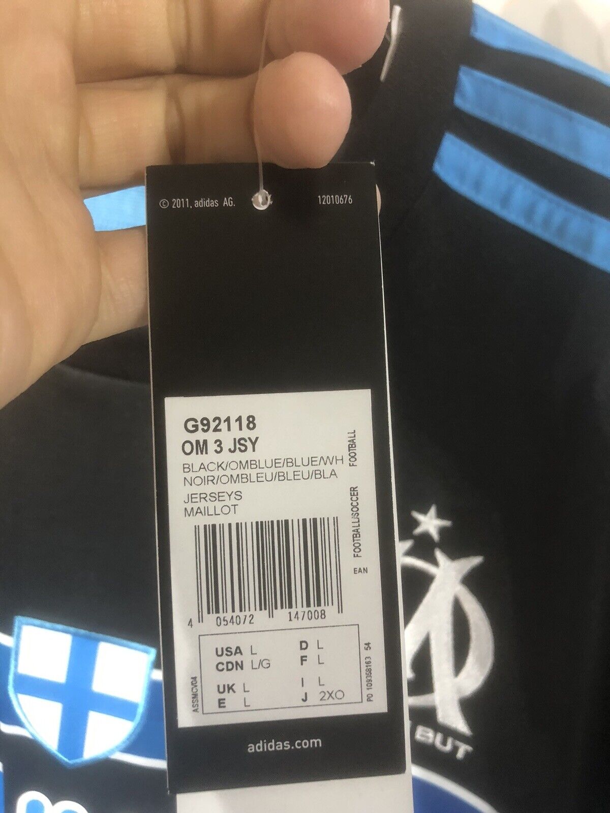 Mendy #23 Olympique Marseille 2014/15 Large 3rd Shirt Adidas BNWT G92118