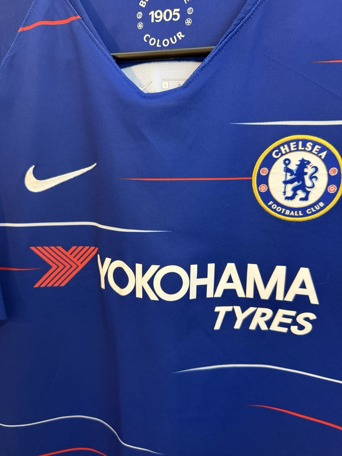 Chelsea Azpilicueta #28 2018/19 Large Home Shirt Excellent Condition 919009-496