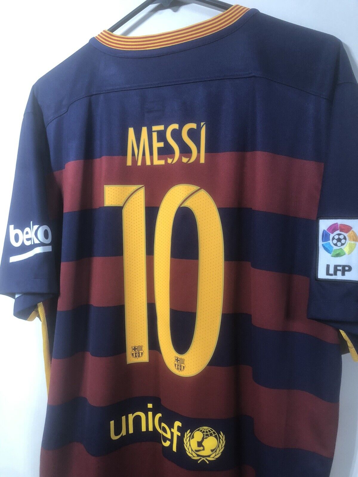 Messi 10 Barcelona 2015 16 Home Xl Shirt Nike Excellent Condition