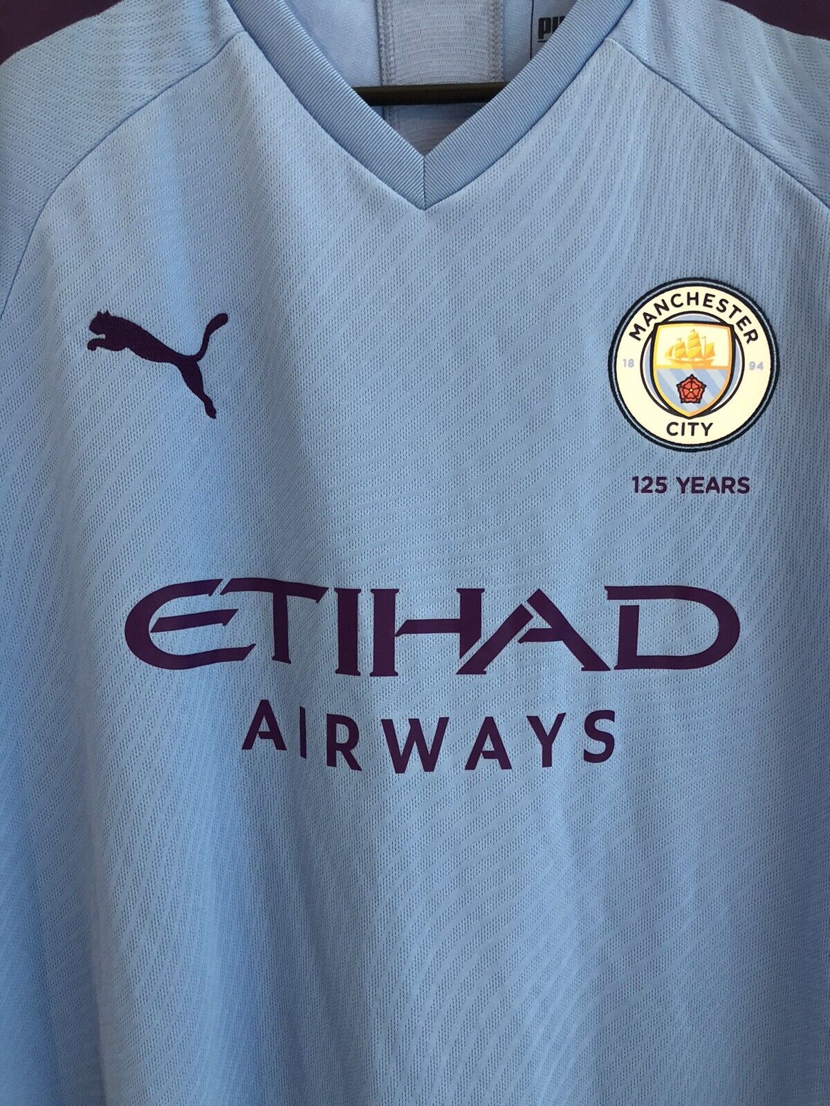 Silva 21 Manchester City 2019 20 Xl Home Shirt Excellent Condition 755586 01
