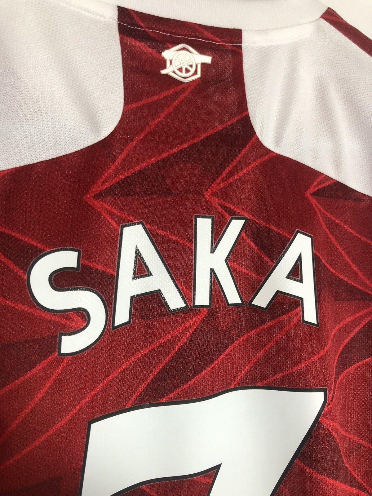 Arsenal Saka #7 2020/21 Small Long Sleeved Home Shirt BNWT FH7814