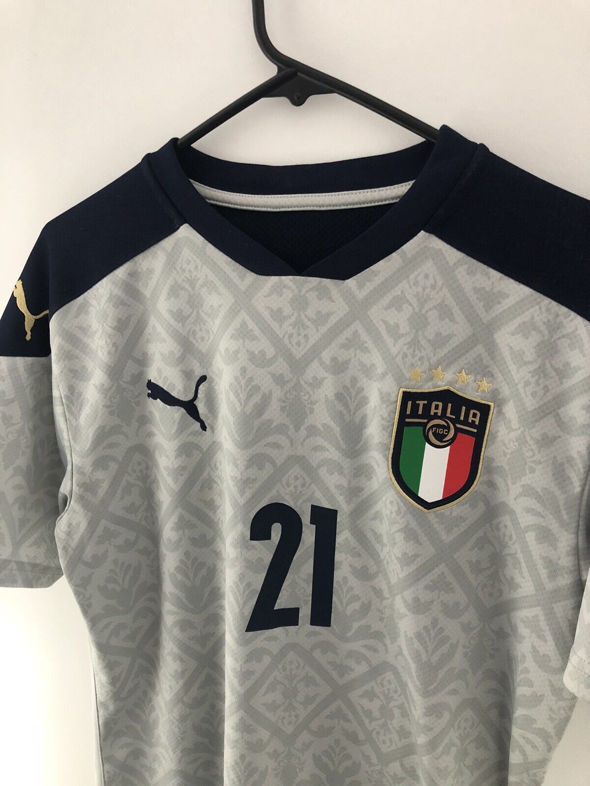 Donnarumma 21 Italy 2020 Away Gk Medium Puma Excellent Condition 756507 05