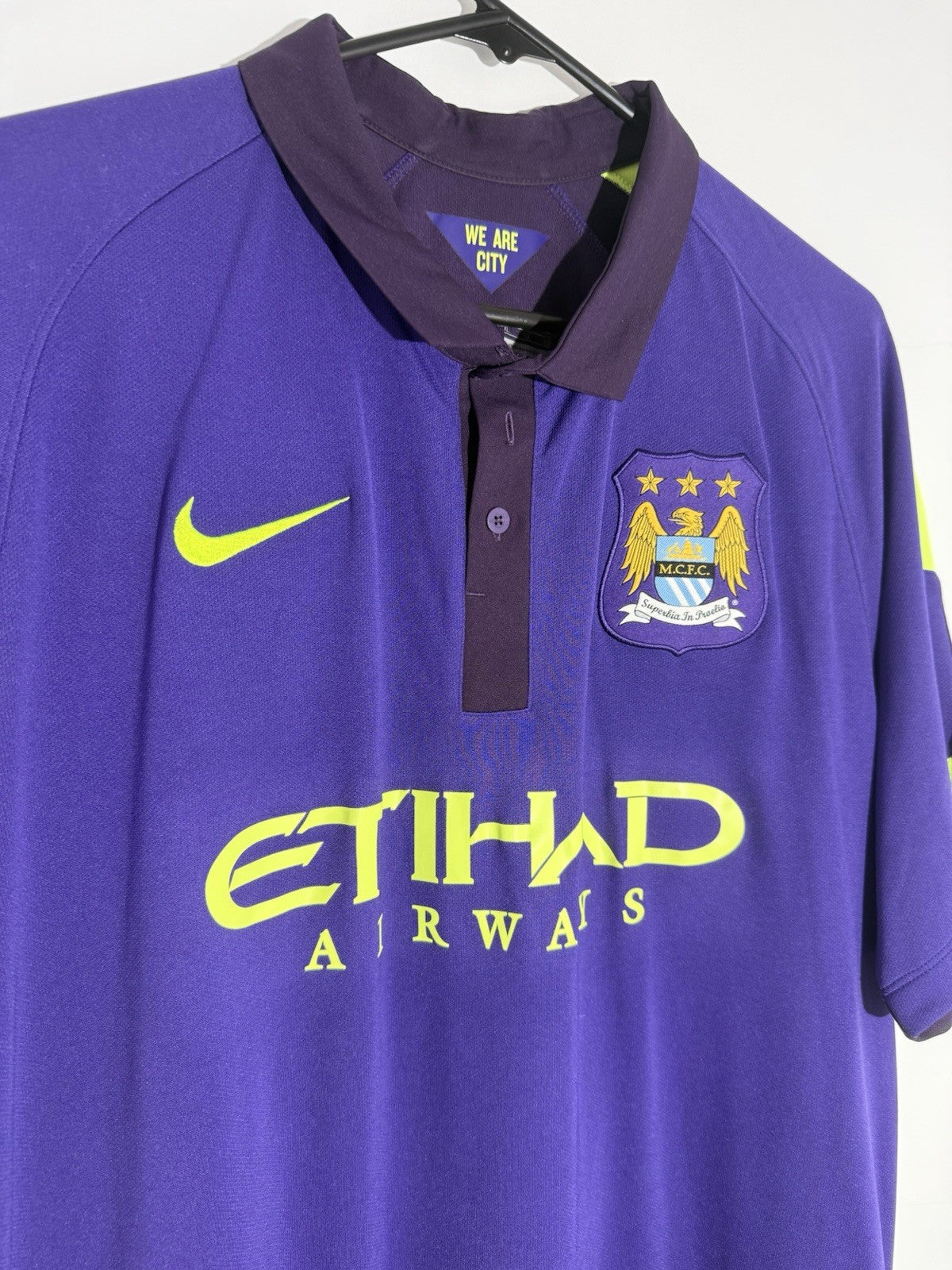Manchester City Kun Aguero #16 2014/15 XL 3rd Excellent Condition 631208-547