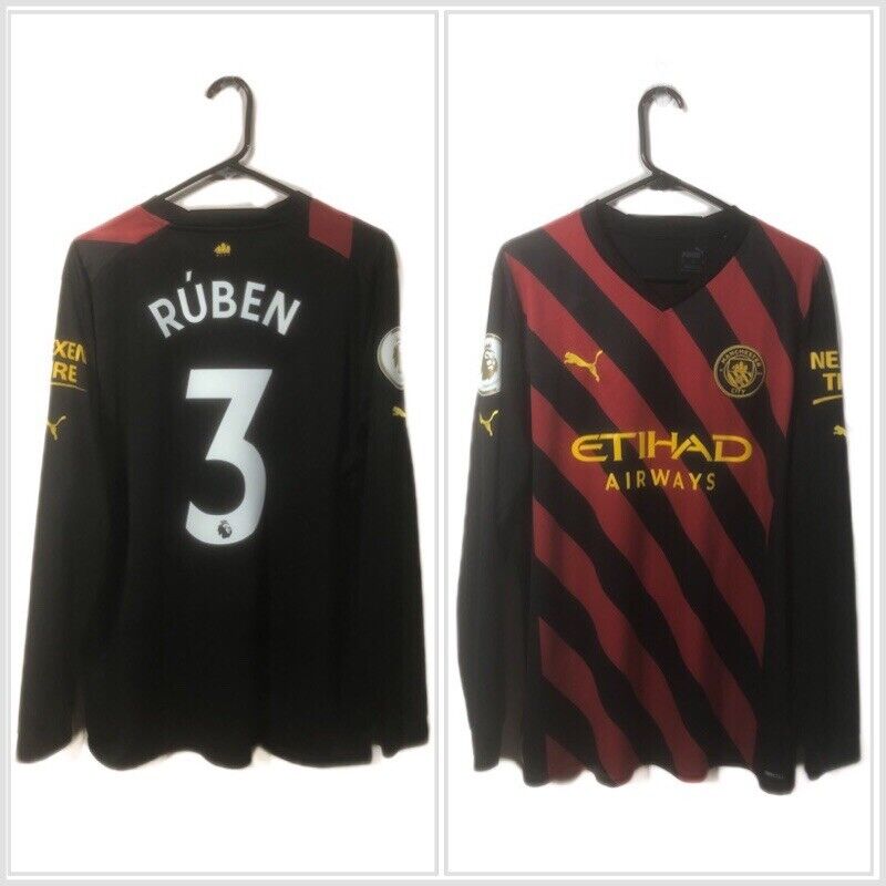 Ruben 3 Manchester City Treble 2022 23 Xl Away Excellent Condition 765723 02