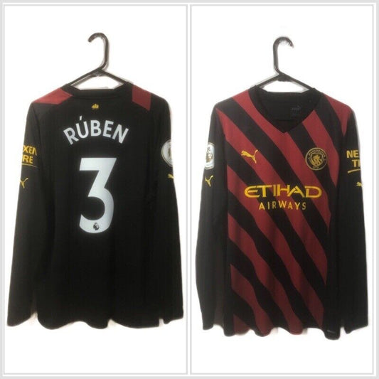 Ruben 3 Manchester City Treble 2022 23 Xl Away Excellent Condition 765723 02