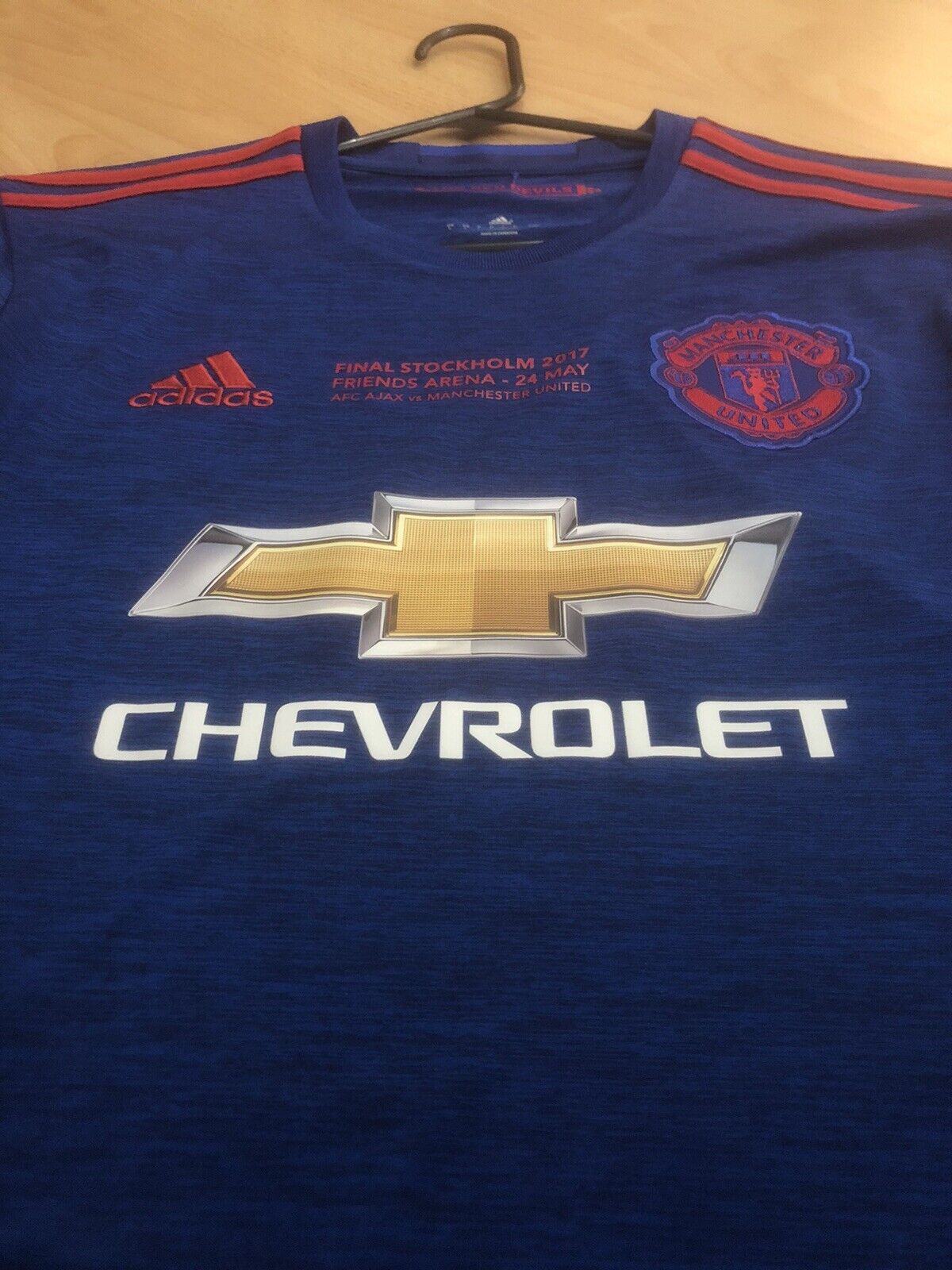 Manchester United 2016 17 Large Ls Away El Final Excellent Condition Ai6703