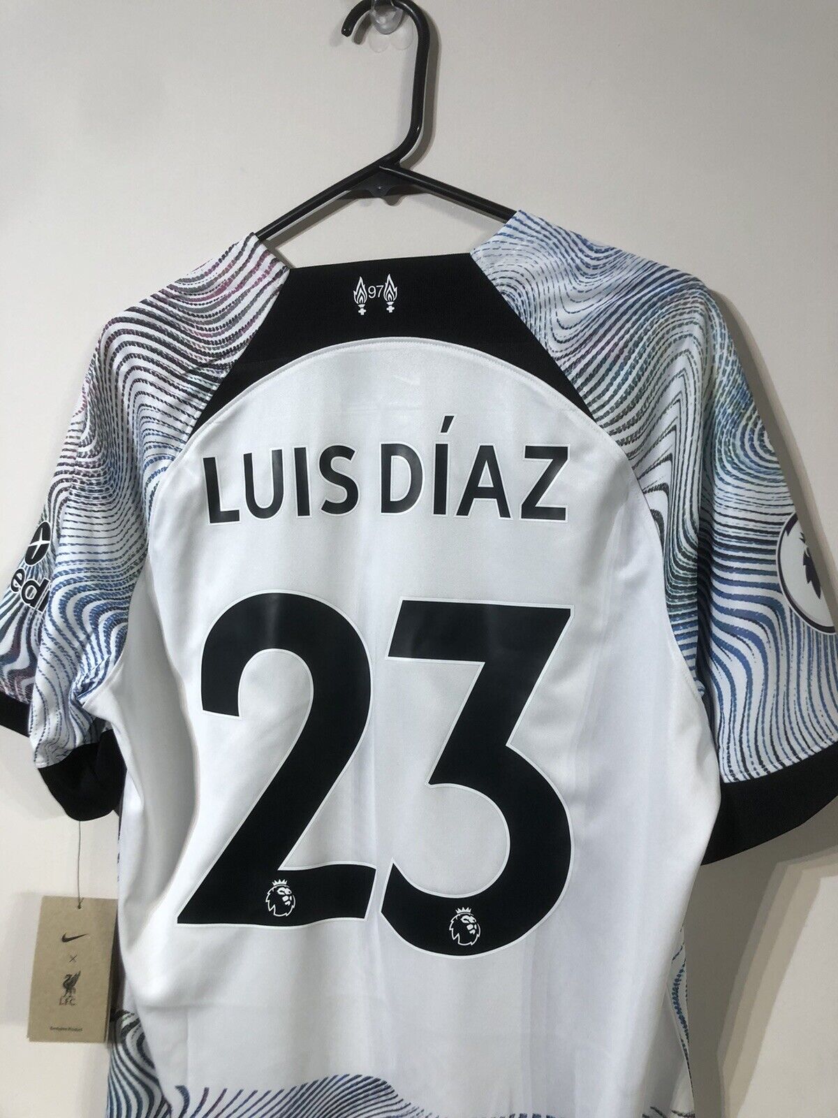 Luis Diaz #23 Liverpool Large BNWT 2022/23 Away Jersey Nike