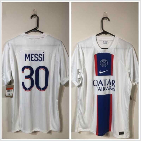 Messi #30 Paris St Germain 2022/23 Large Away Shirt Nike Excellent Condition