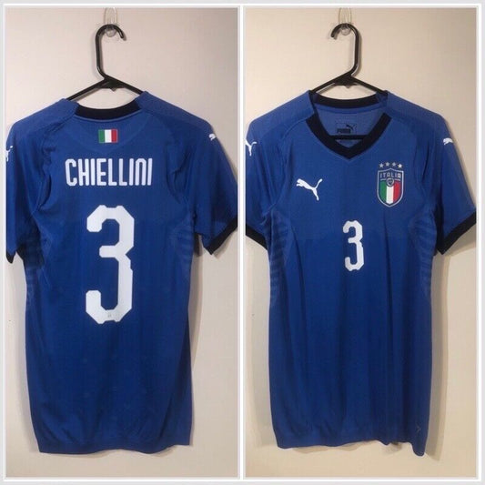 Chiellini #3 Italy 2018 Home Large Football Shirt Puma BNWT