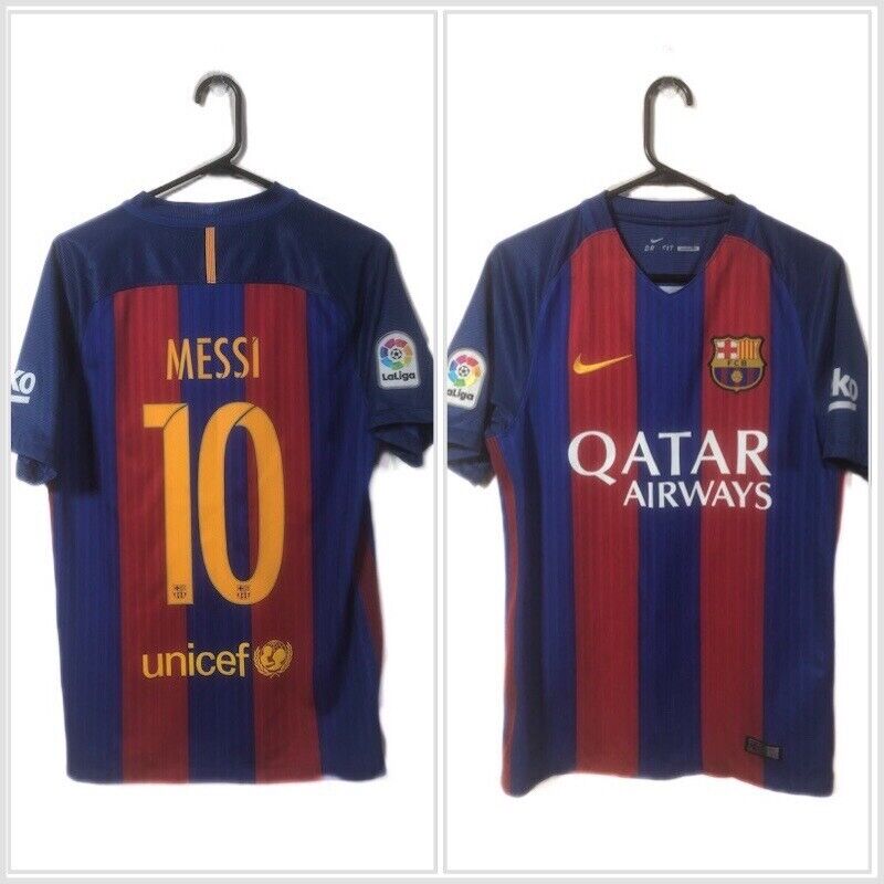 Messi 10 Barcelona 2016 17 Home Small Shirt Nike Excellent Condition 776850 481