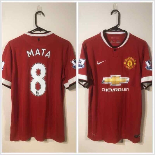 Mata #8 Manchester United Medium 2014/15 Home Shirt Nike Excellent Condition