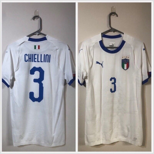 Chiellini #3 Italy 2018 Home X-Large Football Shirt Puma BNWT