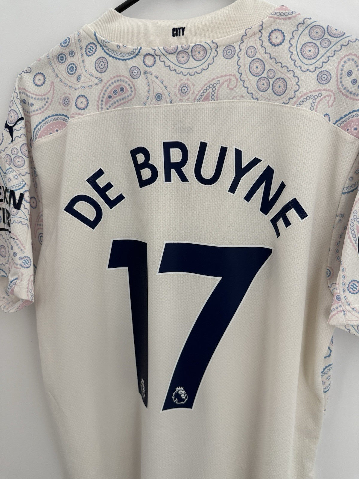 Manchester City De Bruyne #17 2020/21 Large 3rd Excellent Condition 757095-03