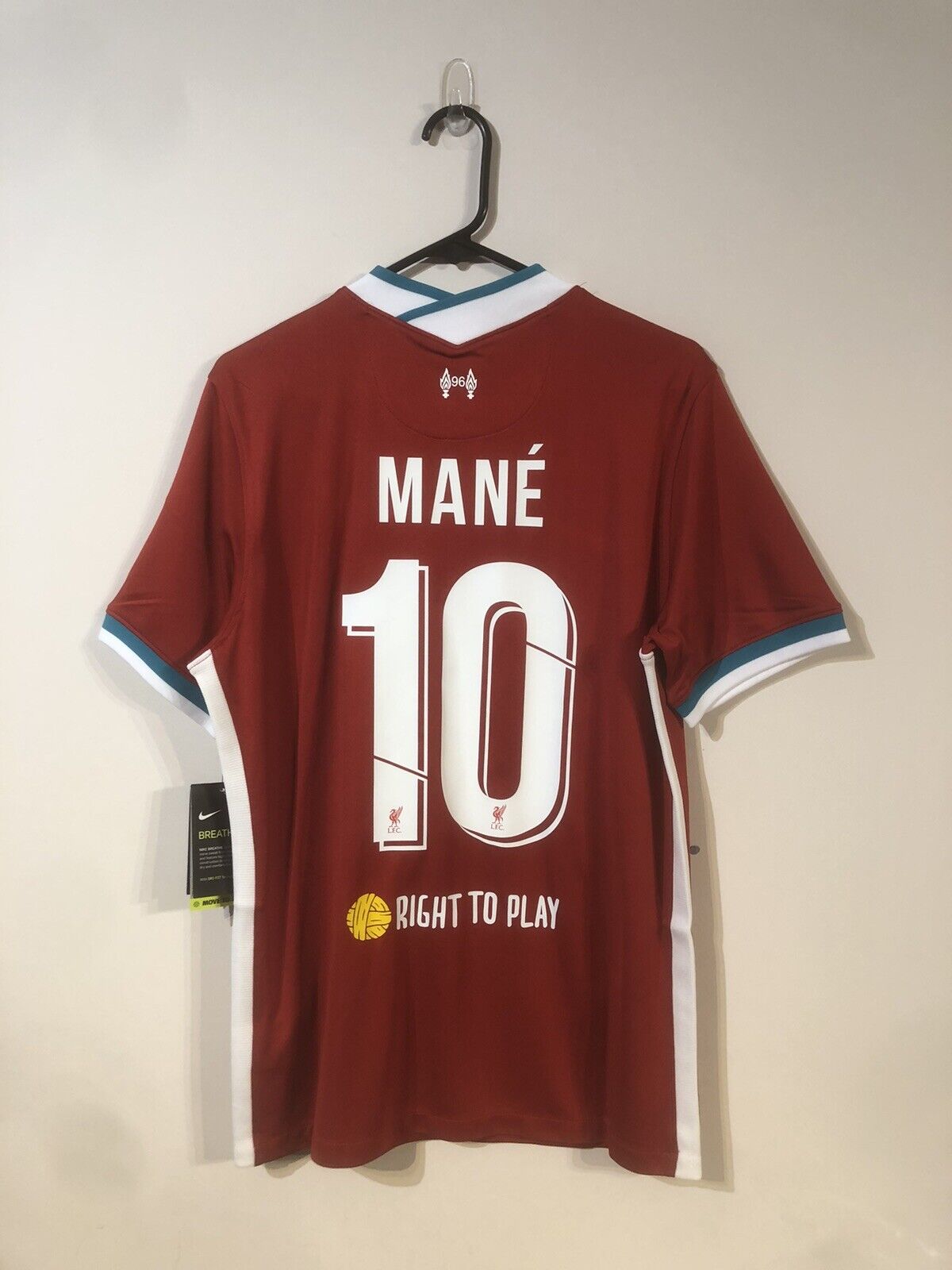 Mane #10 Liverpool Medium CL 2020/21 Home Shirt Jersey Nike BNWT