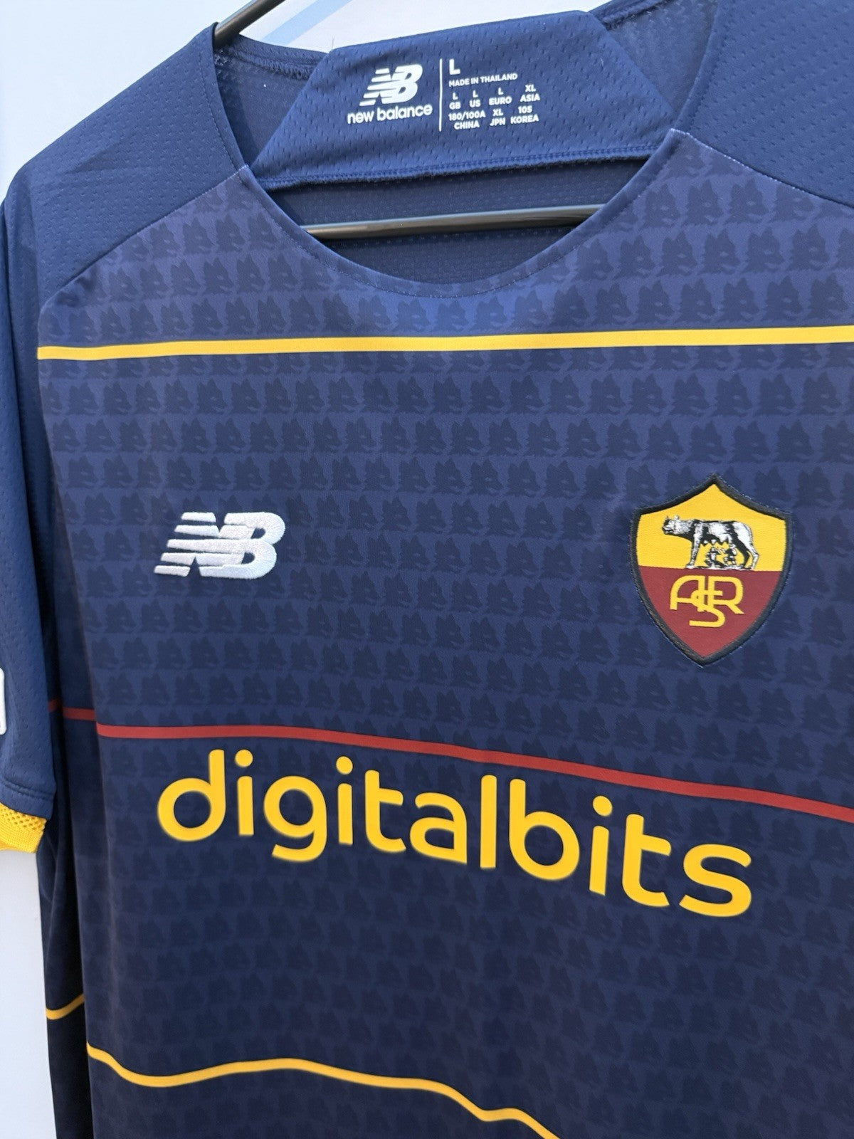 AS Roma Spinazzola #37 2021/22 Large 4th Shirt BNWT MT130253
