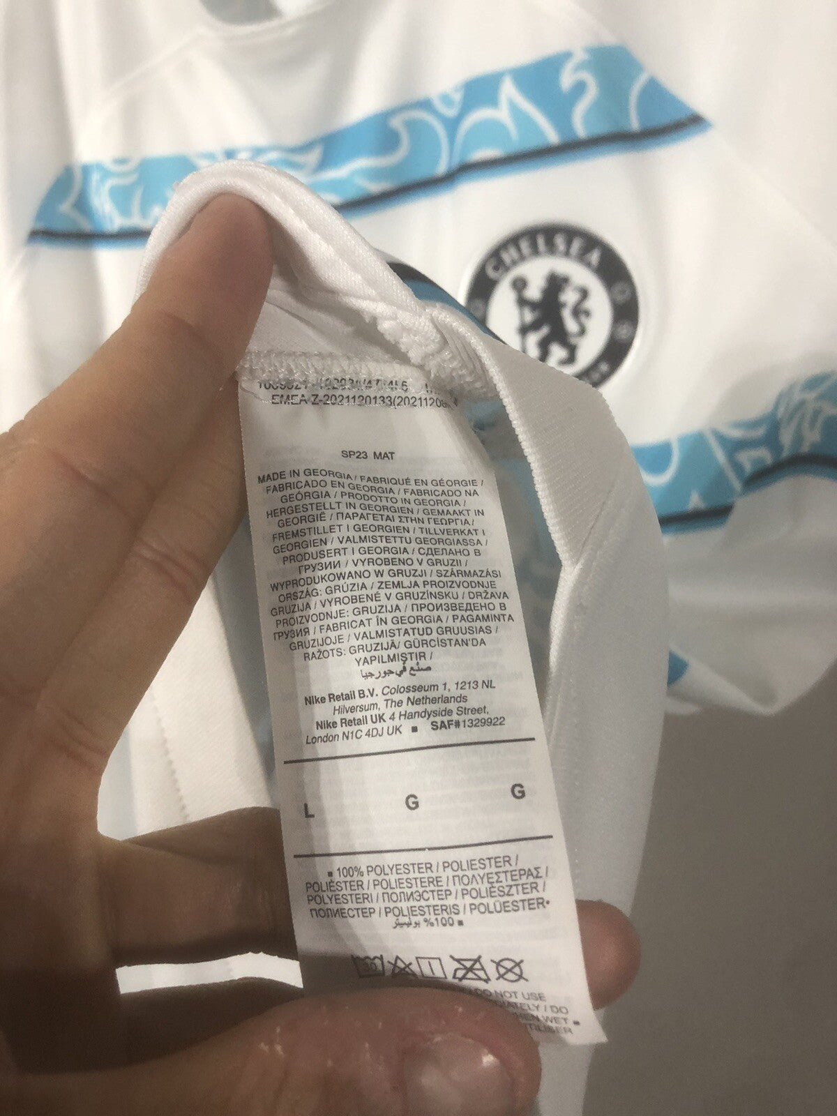 Chelsea T. Silva #6 2022/23 Large 3rd Shirt Nike Excellent Condition DM1834-101