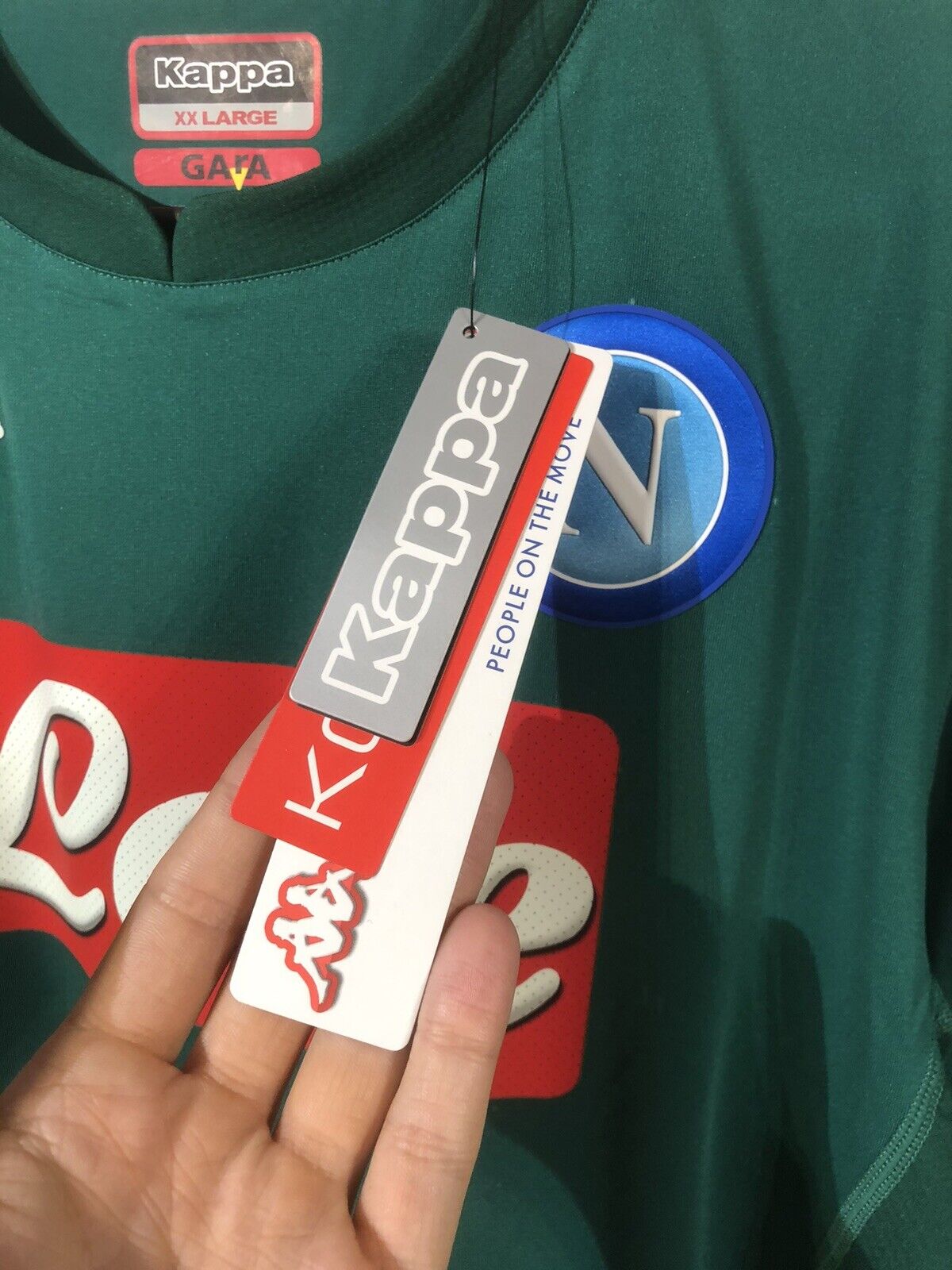 Reina #25 SSC Napoli 2017/18 XXL Goalkeeper Kappa Kombat Slim Home Shirt BNWT