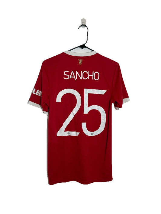 Manchester United Sancho #25 2021/22 Small Home Shirt Excellent Condition H31447